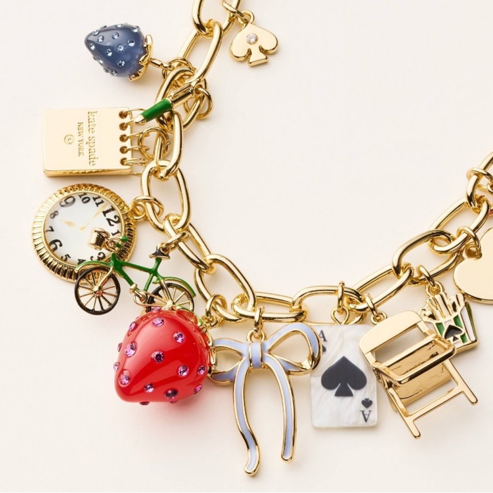 NWT • Kate Spade Chunky Charm Statement Necklace - Picture 4 of 4